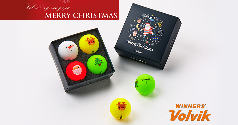 Volvik ボルビックからポップなクリスマス Volvik Vivid 2018 クリスマスパッケージ 登場 Golftoday